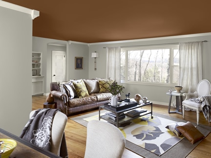 Benjamin Moore Color Trends 2013 Artisan gray living room 1