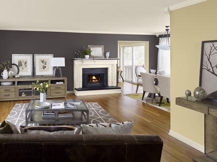 Benjamin Moore Color Trends 2013 Artisan buff living room 2