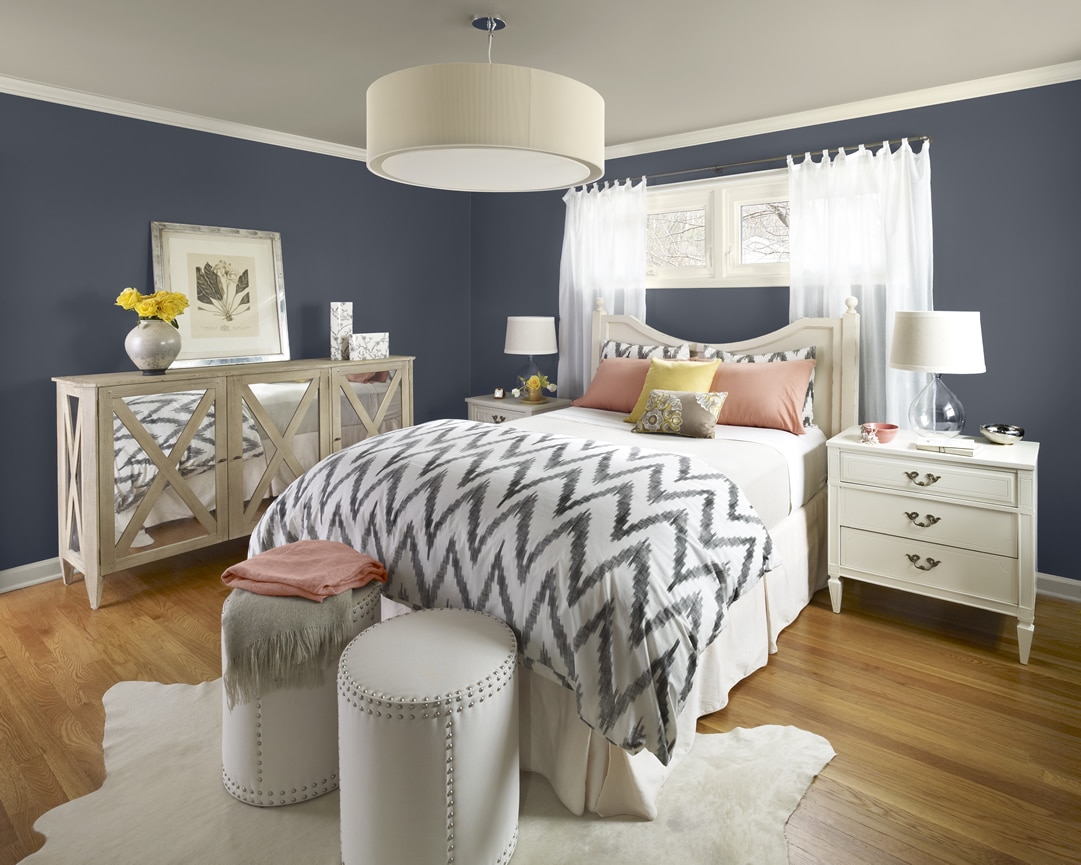 New Traditional bedroom 2-walls: evening dove (2128-30), ceiling: baja ...