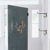 A front door painted vinton green (DC-48)