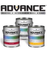 <h1>Nouvelle peinture alkyde à base d'eau pour les armoires. Obtenez un superbe fini avec la peinture alkyde ADVANCE à basse teneur en COV et facilement lavable à l'eau savonneuse.</h1>POUR EN SAVOIR PLUS