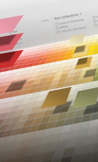 <h1>Grâce à notre nouvel outil unique de sélection de couleur, vous et vos clients serez en mesure de choisir les couleurs plus facilement.</h1>POUR EN SAVOIR PLUS