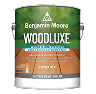 Woodluxe Water-Based Deck + Siding Exterior Stain - Ultra Flat Solid