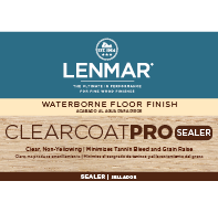 ClearCoat PRO Waterborne Floor Sealer - Clear ClearCoat PRO Waterborne Floor Sealer - Clear