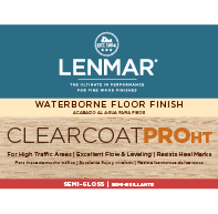 ClearCoat PRO HT Waterborne Floor Finish - Semi-Gloss ClearCoat PRO HT Waterborne Floor Finish - Semi-Gloss