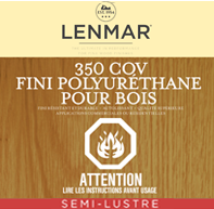 Fini pour plancher de bois au polyuréthane (350 COV) - semi-lustre Fini pour plancher de bois au polyuréthane (350 COV) - semi-lustre