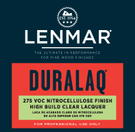 DuraLaq® 275 VOC Production High Build Nitrocellulose Lacquer - Gloss DuraLaq® 275 VOC Production High Build Nitrocellulose Lacquer - Gloss