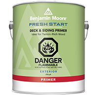 THORNHILL PAINT SUPPLIES A choice of acrylic or alkyd formulas that deliver exceptional adhesion, holdout and stain suppression and create the foundation for durable, premium top coats on a variety of exterior surfaces. <br><br><a href=https://www.benjaminmoore.com/en-ca/interior-exterior-paints-stains/fresh-start-premium-primers>See the full line of Fresh Start premium-quality, job-specific primers.</a>boom