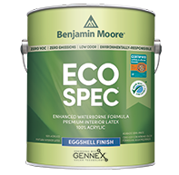 JERRY'S PAINT & WLP CENTER,INC Eco Spec<sup>&reg;</sup> is our &ldquo;greenest&rdquo; interior premium paint.<br><br>With zero VOCs and zero emissions, Eco Spec</sup>&reg;</sup> is the perfect choice when an environmentally responsible paint is required and is tinted with Benjamin Moore's proprietary Gennex<sup>&reg;</sup> zero VOC colorant system.