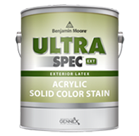 BENJAMIN MOORE PAINT STOP Ultra Spec EXT Acrylic Solid Color Stain is designed for use on exterior siding and trim surfaces where a rustic flat finish is desired.boom