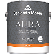 BENJAMIN MOORE PAINT STOP Aura Exterior with our exclusive Color Lock<sup>&reg;</sup> technology provides the ultimate performance for rich, full color and unprecedented durability.boom