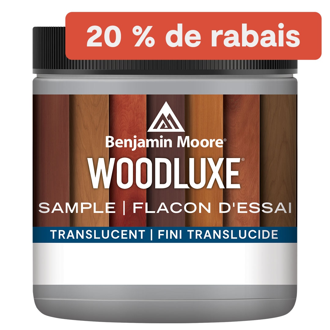 Flacon d’essai de la teinture d'extérieur Woodluxe - Fini translucide, 236 ml
