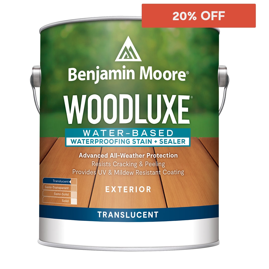 Woodluxe® Water-Based Waterproofing Exterior Stain + Sealer - Translucent Woodluxe® Water-Based Waterproofing Exterior Stain + Sealer - Translucent