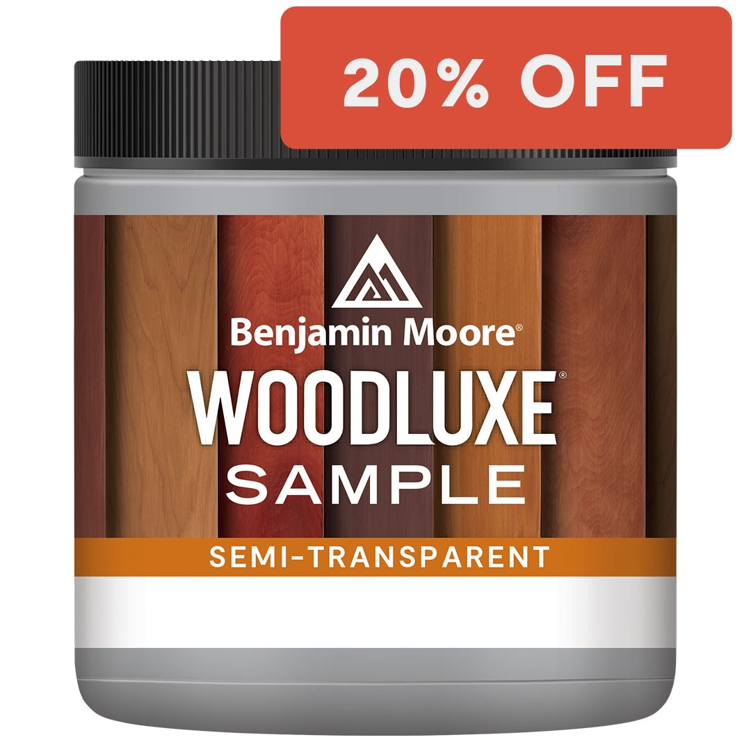 Woodluxe Semi-Transparent Stain Sample Can Cut