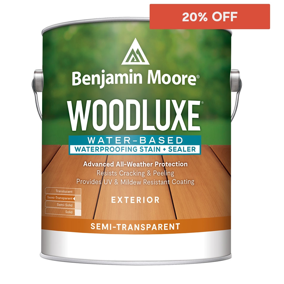 Woodluxe® Water-Based Waterproofing Exterior Stain + Sealer - Semi-Transparent Woodluxe® Water-Based Waterproofing Exterior Stain + Sealer - Semi-Transparent