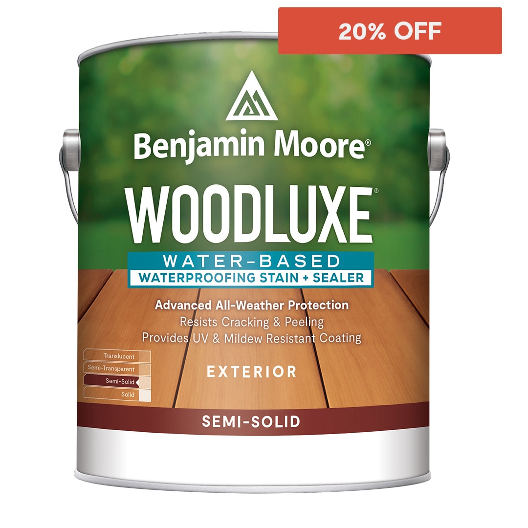 Woodluxe® Water-Based Exterior Stain + Sealer Woodluxe® Water-Based Exterior Stain + Sealer