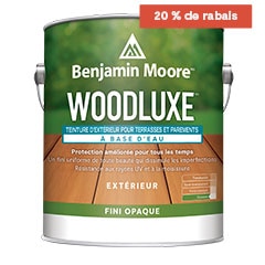 Teinture d'extérieur à base d’eau pour terrasses et parements Woodluxe - Fini opaque