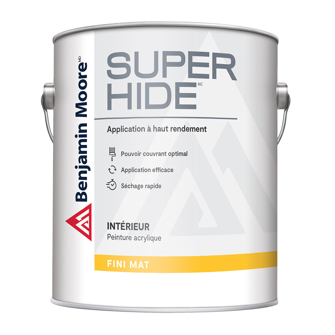 Peinture d'intérieur à faible teneur en COV Super Hide - Fini mat