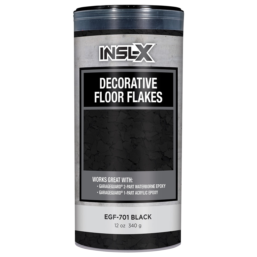 Insl-X Decorative Floor Flakes Black Finish