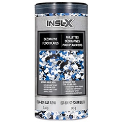 Vignette: Flocons de sol décoratifs Insl-X, finition bleu