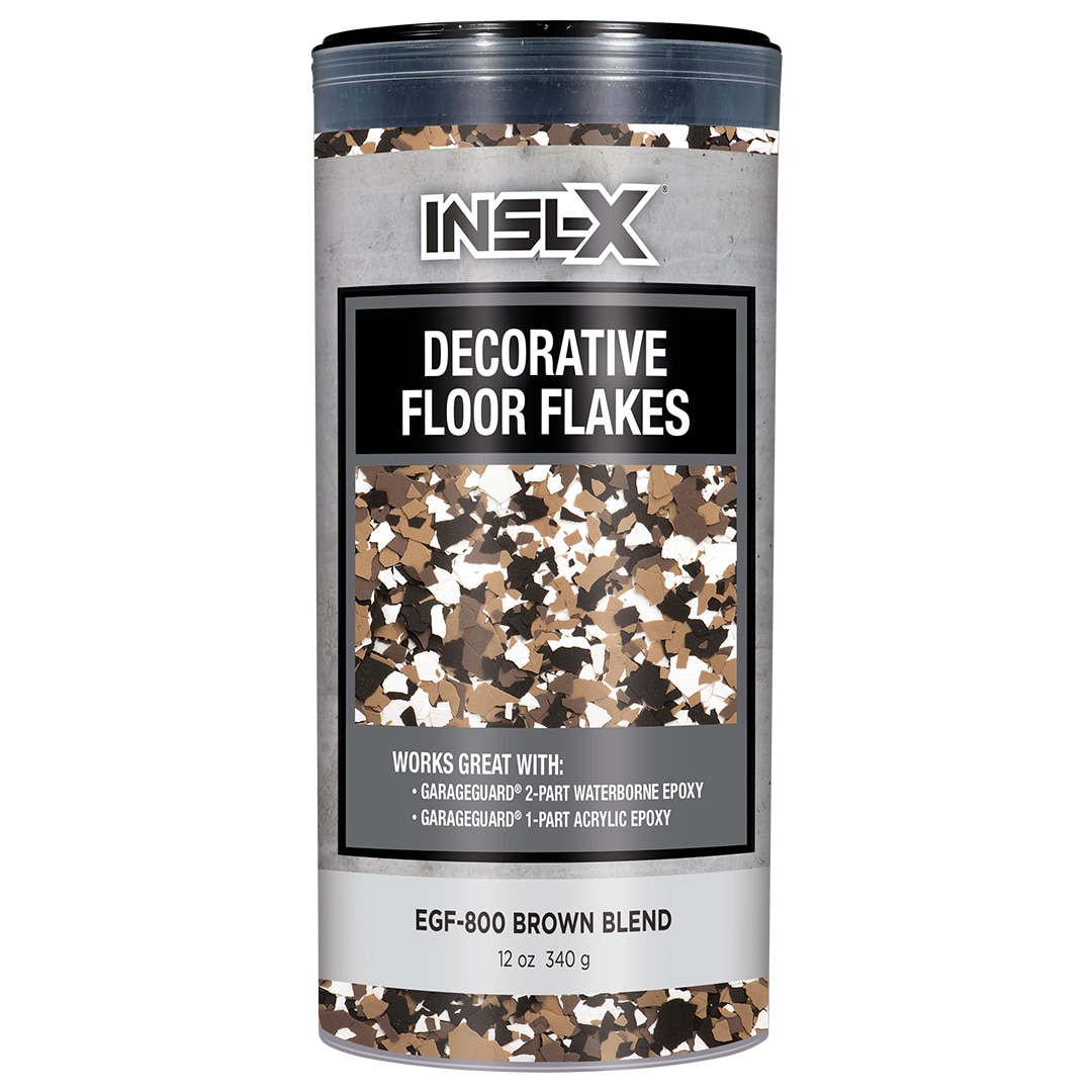 Insl-X Decorative Floor Flakes Brown Finish