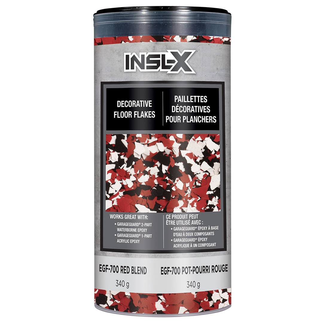 Insl-X Decorative Floor Flakes Red Finish