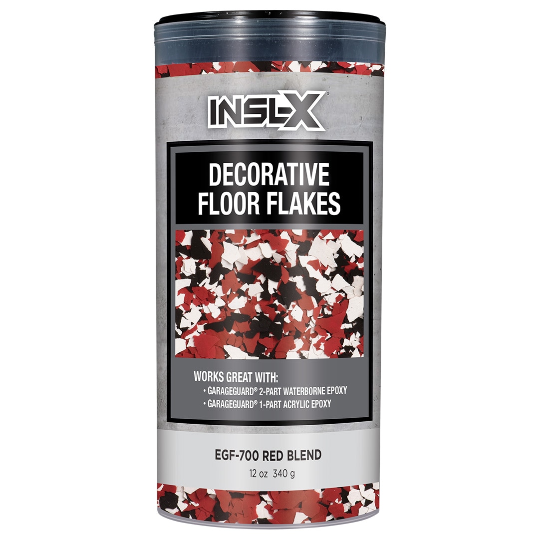 Insl-X Decorative Floor Flakes Red Finish