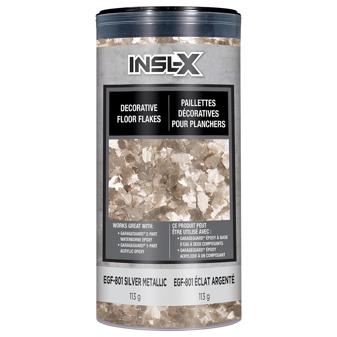 Flocons de sol décoratifs Insl-X, finition argent métallique