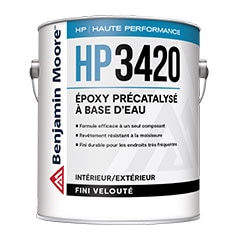 Époxy précatalysé à base d’eau haute performance - Fini velouté