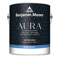 J & B PAINT & WALLPAPER Aura Interior, with our exclusive Color Lock<small><sup>&reg;</sup></small> technology, delivers the ultimate performance for color depth and richness that lasts.boom