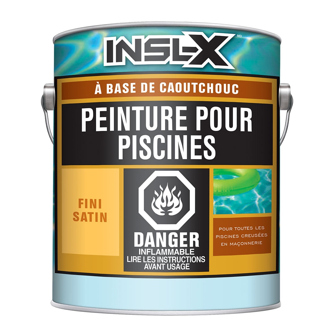 Peinture à base de caoutchouc pour piscines - satin