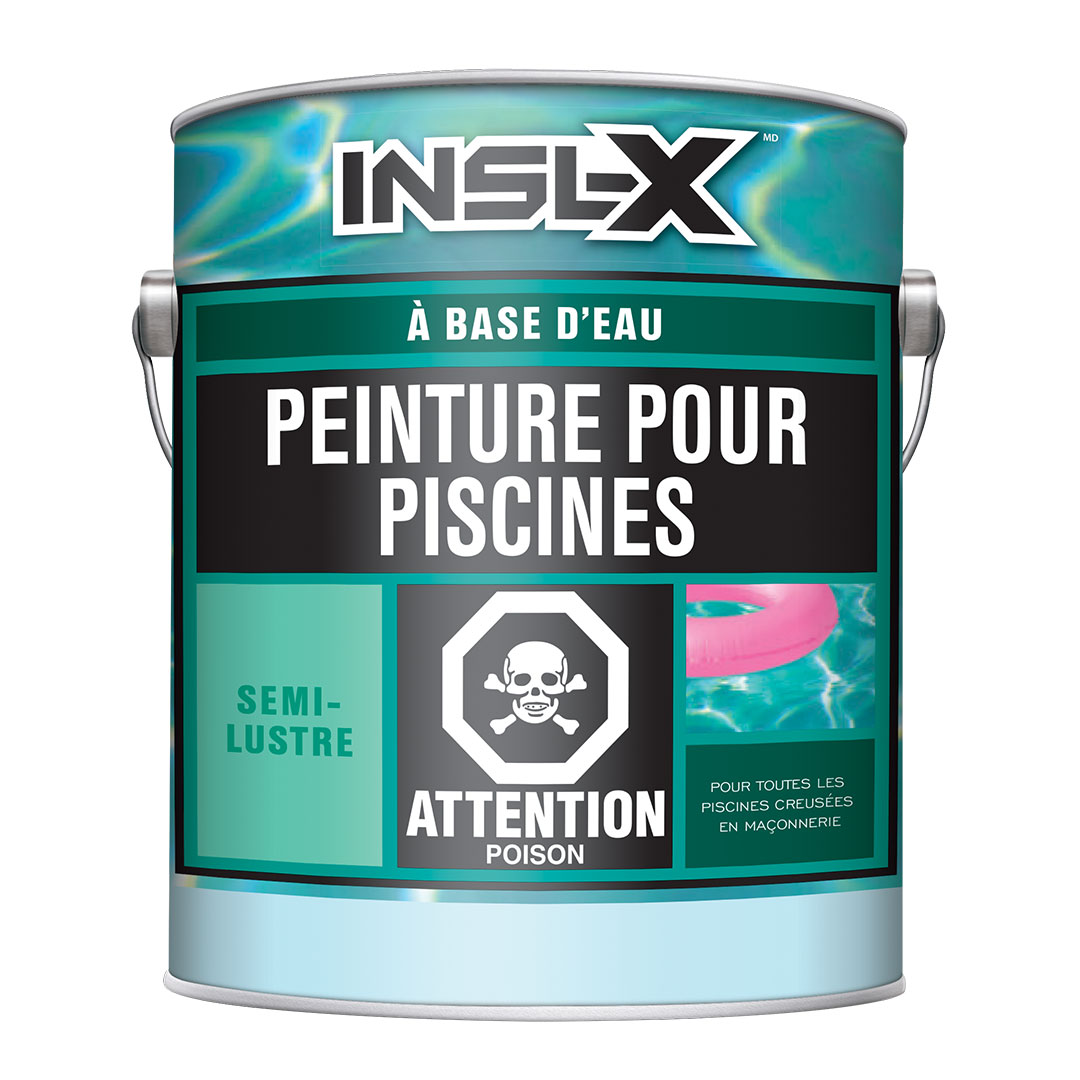 Peinture à base d'eau pour piscines - semi-lustre