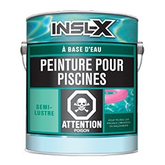 Peinture à base d'eau pour piscines - semi-lustre