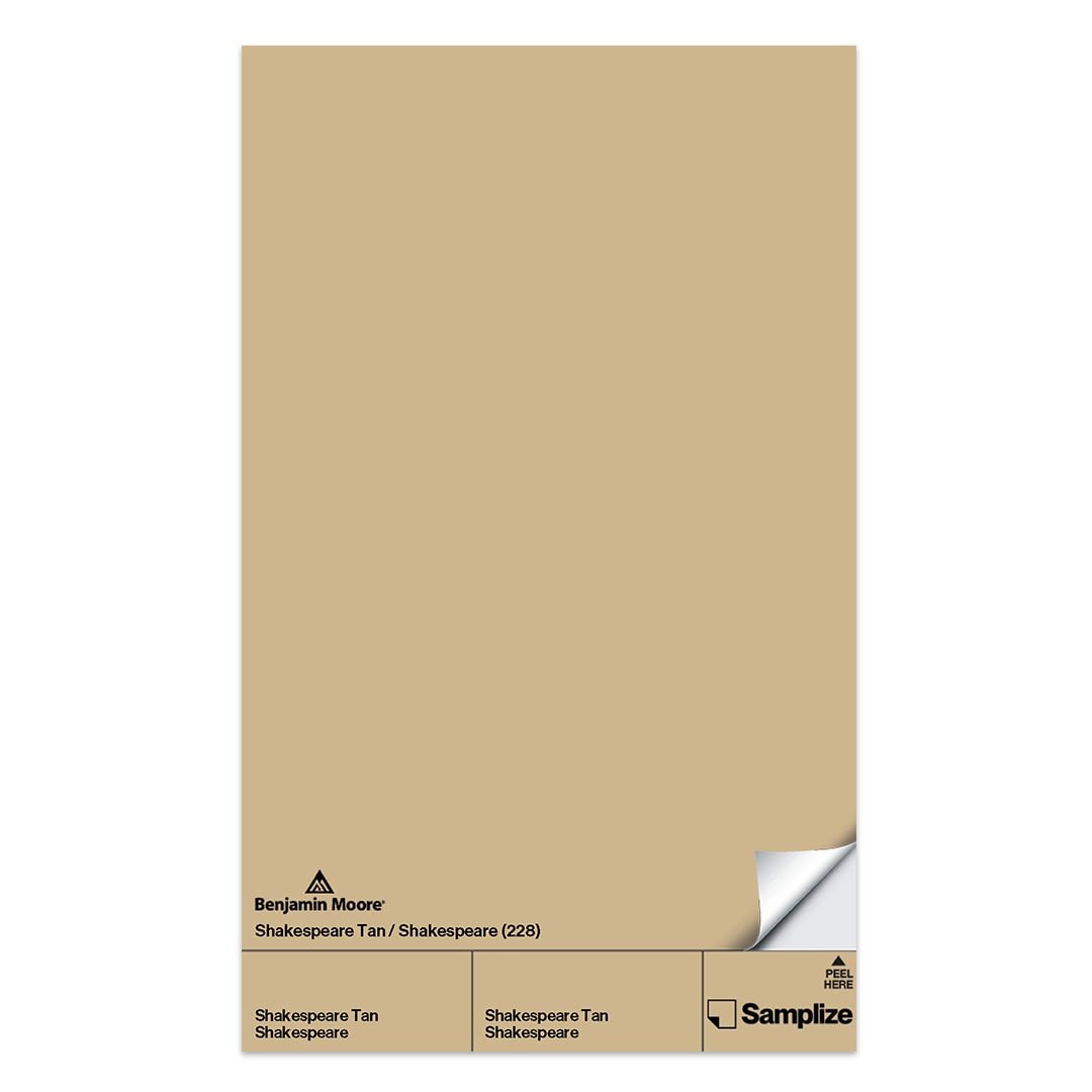 Peel-and-Stick Paint Sample Shakespeare Tan 228