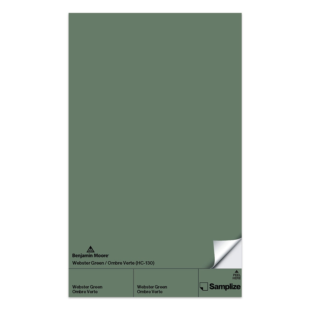 Peel-and-Stick Paint Sample Webster Green HC-130