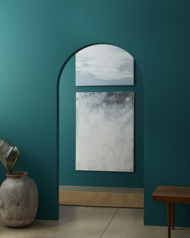 Painted wall with Dark Teal 2053-20