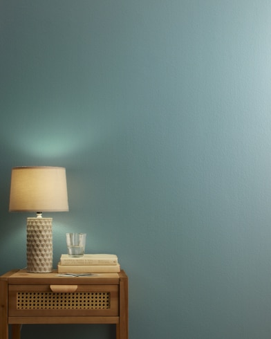 Painted wall with Aegean Teal 2136-40