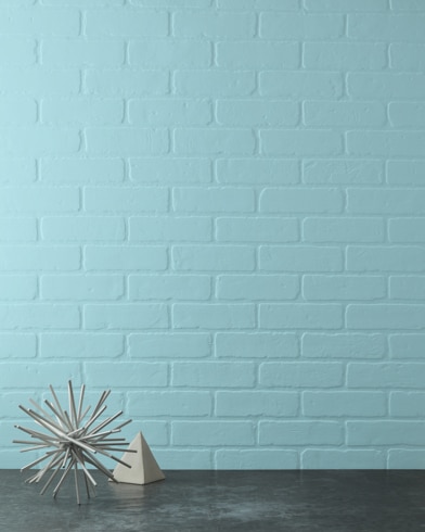 Painted wall with Chesapeake Blue CW-595