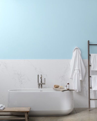 Painted wall with Mediterranean Breeze 799