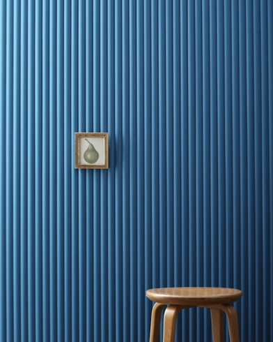 Painted wall with Prussian Blue CW-625