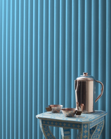 Painted wall with Cayman Blue 2060-50