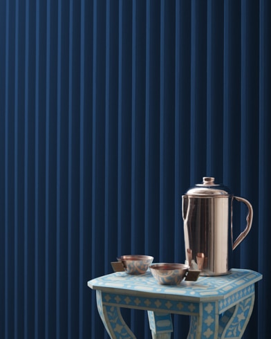 Painted wall with Symphony Blue 2060-10