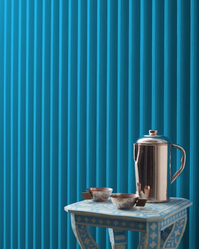 Painted wall with Toronto Blue 2060-40