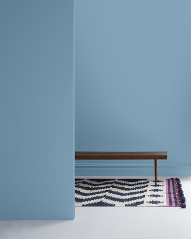 Painted wall with Colonial Blue 1677