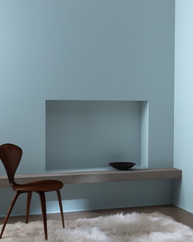 Painted wall with Chiswell Blue CW-660