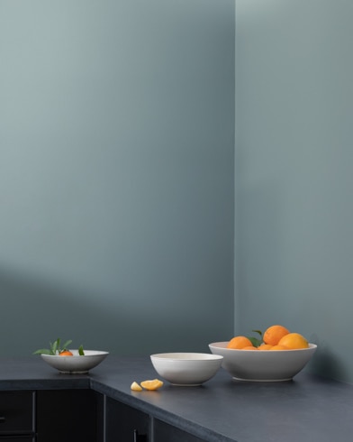 Painted wall with Brewster Gray HC-162
