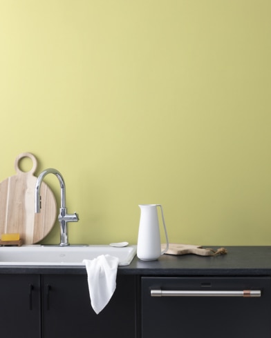 Painted wall with Green Umber CW-460