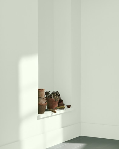 Painted wall with Thornton Sage 464