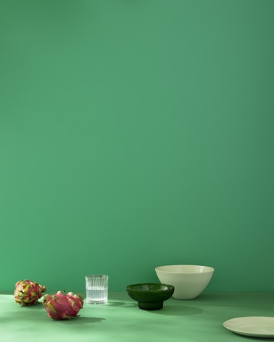 Painted wall with Dunmore Green CW-540