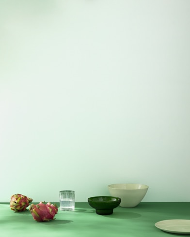Painted wall with Italian Ice Green 2035-70